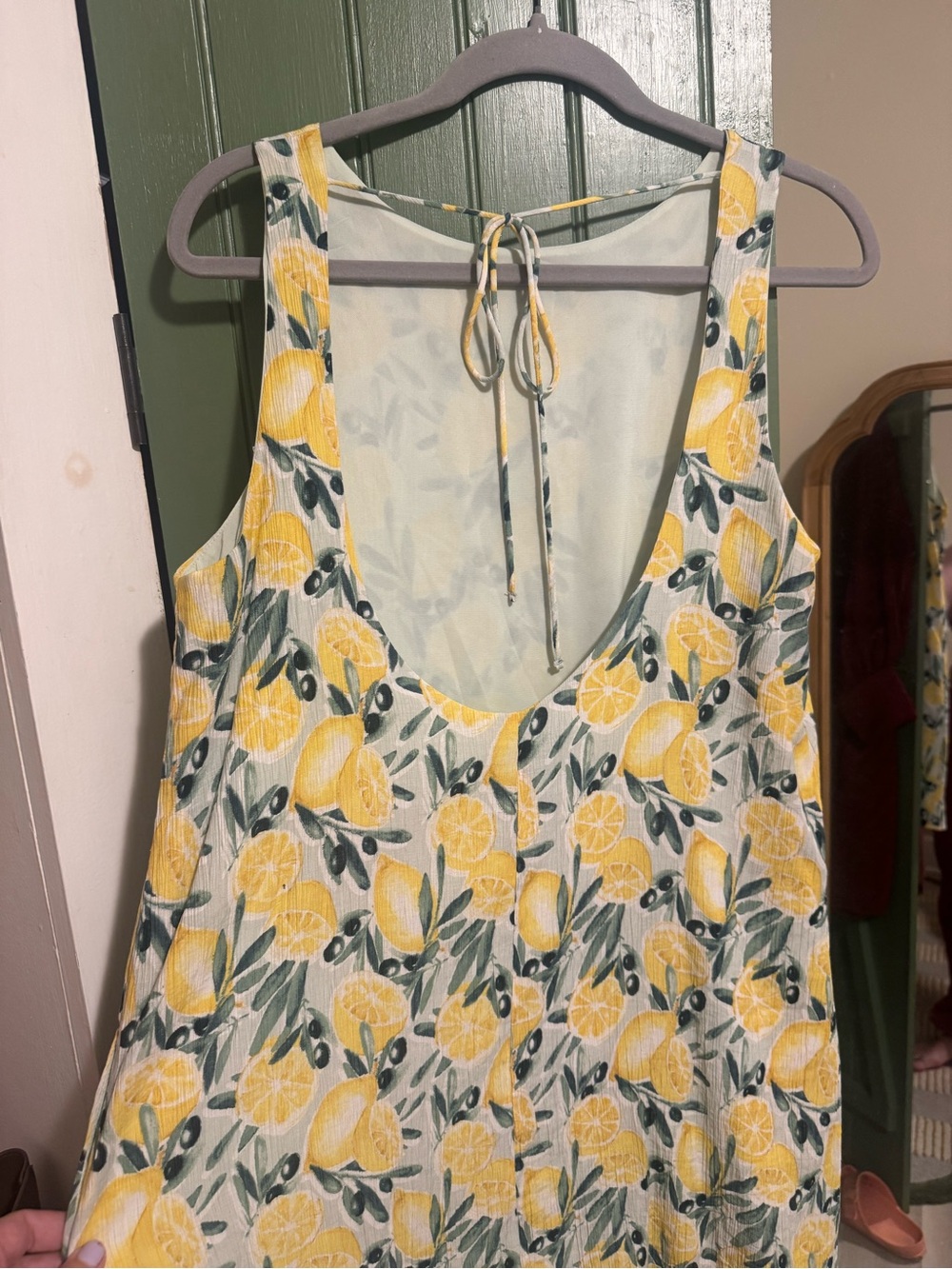Abercrombie & Fitch Lemon Print, Sleeveless Mini Dress With Scoop Back - Picture 5 of 6